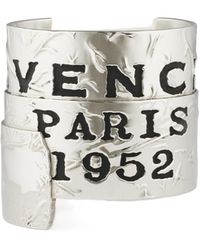 Givenchy - Paris 1952 Logo Engraved Tape Bracelet - Lyst