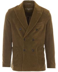 Circolo 1901 - Double-Breasted Corduroy Blazer - Lyst