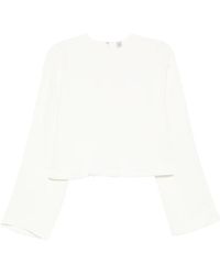 TOTEME - Raw-Hem Blouse - Lyst