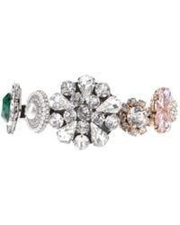 MM6 by Maison Margiela - Embellished Logo Engraved Ring - Lyst