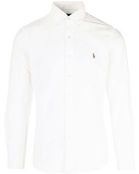 Polo Ralph Lauren - Pony Embroidered Curved Hem Shirt - Lyst