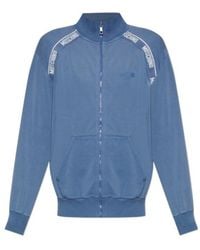 Moschino - Logo Tape Zip Sweatshirt - Lyst