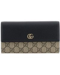 Gucci - Bi-Color Gg Marmont Continental Wallet - Lyst