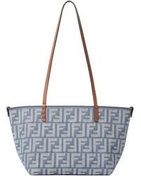 Fendi - Roll Ff Jacquard Small Tote Bag - Lyst