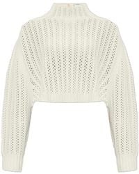 Max Mara - Hodeida High Neck Cropped Cardigan - Lyst