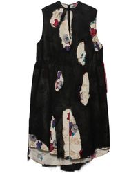 Prada - Devore Georgette Dress - Lyst