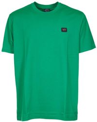 Paul & Shark - Logo-Patch Crew Neck T-Shirt - Lyst