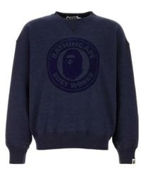 A Bathing Ape - Cotton Printed Sweater - Lyst