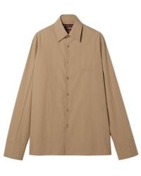 Gucci - Embossed Long-Sleeve Poplin Shirt - Lyst