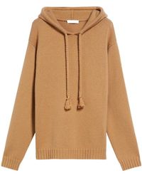 Max Mara - Hooded Knit Pullover - Lyst