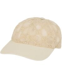 Gucci - Lace Vintage Baseball Cap - Lyst