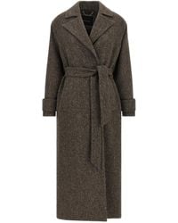 Kiton - Chevron Wool Coat - Lyst