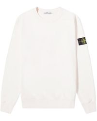 Stone Island - Compass-Patch Crew-Neck Sweatshirt - Lyst
