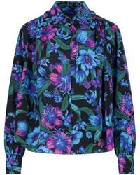 Gucci - Printed Silk Crêpe De Chine Shirt - Lyst