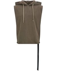 Rick Owens - Hooded Drawstring T-Shirt - Lyst
