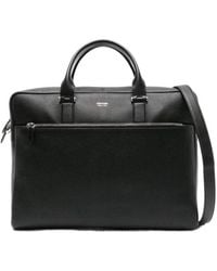 Tom Ford - Logo Embossed Zipped Messenger Bag - Lyst