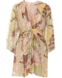 RIXO London - Clove Printed Mini Dress - Lyst