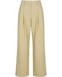 Ganni - Loose Straight-Leg Pants - Lyst
