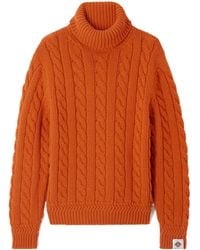 Bally - Cable-Knit Wool Turtleneck Sweater - Lyst