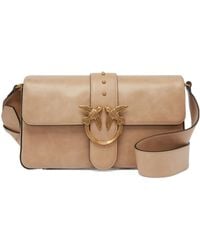 Pinko - Love One Logo Plaque Shoulder Bag - Lyst