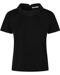 Givenchy - Logo Embroidered High-Neck Top - Lyst