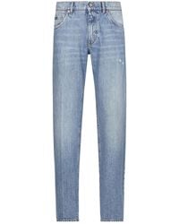 Dolce & Gabbana - Logo-Embroidered Jeans - Lyst