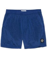 Stone Island - Swimsuit With Logo - Lyst
