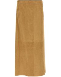 The Row - Danas High-Waist Midi Skirt - Lyst