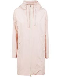 Herno - Hooded Drawstrign Zip-Up Raincoat - Lyst