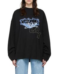 we11done - Logo Details Long-Sleeved T-Shirt - Lyst