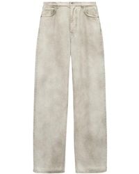 Loewe - High-Rise Straight-Leg Jeans - Lyst