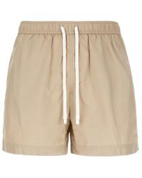 ZEGNA - Drawstring-Waist Swim Shorts - Lyst