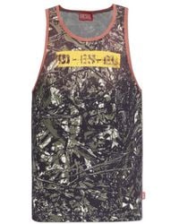 DIESEL - T-Lifty-Camou Tank Top - Lyst