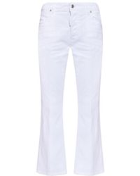 DSquared² - Bootcut High-Waist Cropped Trousers - Lyst