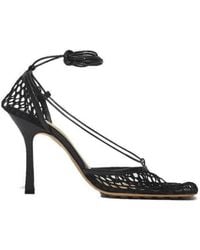 Bottega Veneta - Stretch Leather-Trimmed Mesh Pumps - Lyst