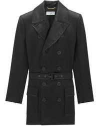 Saint Laurent - Saharienne Double-Breasted Belted Jacket - Lyst