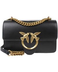 Pinko - Love One Chain-Linked Mini Shoulder Bag - Lyst