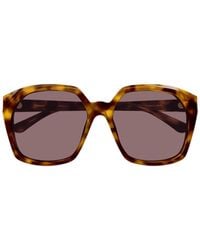 Chloé - Chloé Eyewear Salome Oversized Frame Sunglasses - Lyst
