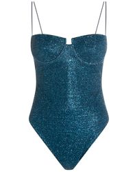 Oséree - Oséree Lurex Underwired One Piece Swimsuit - Lyst