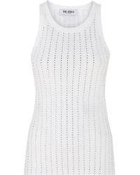 The Attico - The Jersey Ribbed Tank Top - Lyst
