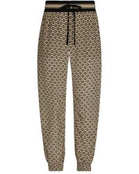 Dolce & Gabbana - Monogram Pattern Printed Drawstring Trousers - Lyst