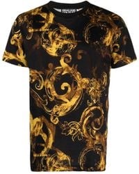 Versace Jeans Couture - Couture Baroque Printed Crewneck T-Shirt - Lyst