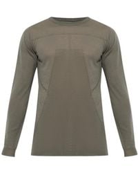 Rick Owens - Ribbed Panel Knitted Sweater - Lyst