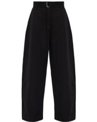 Studio Nicholson - Wide-Leg Belted Pants - Lyst