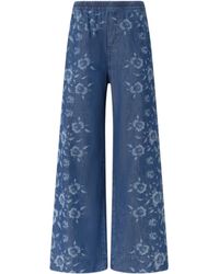 Pinko - Floral Denim Jeans - Lyst