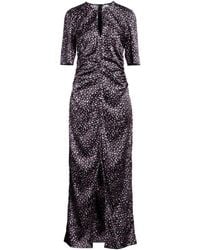 Ganni - Floral Pattern Dress - Lyst