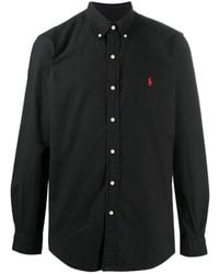 Polo Ralph Lauren - Polo Pony Embroidered Curved Hem Shirt - Lyst