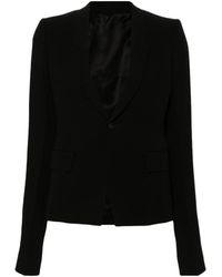 Rick Owens - Single-Breasted Virgin Wool Blazer - Lyst