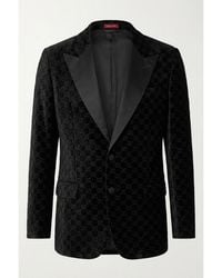 Gucci - Gg Patterned Single Breasted Jacket - Lyst