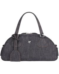 Courreges - Courrèges Friday Bowling Denim Bag - Lyst